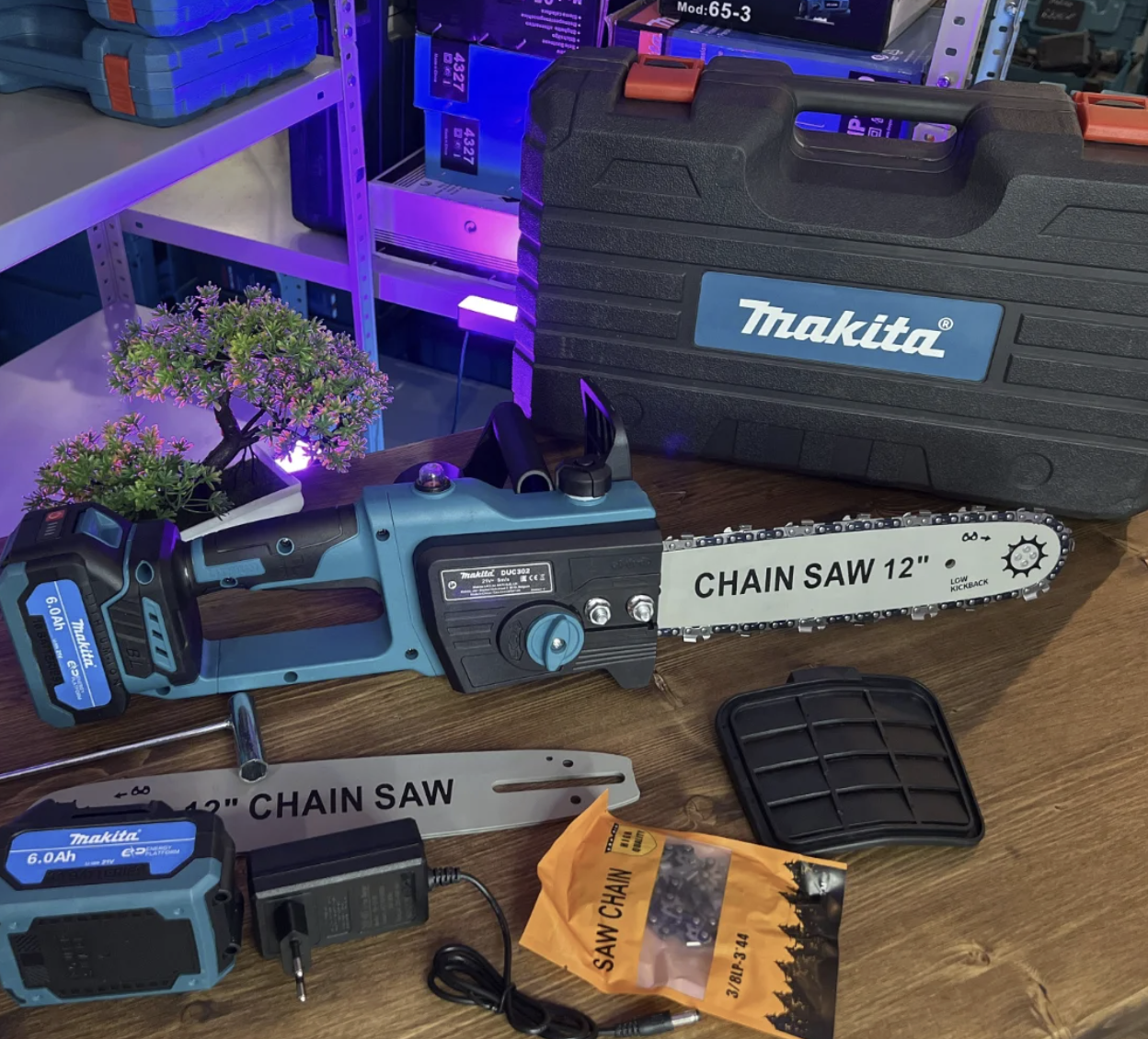 Мини пила аккумуляторная цепная Huter ELS-2-Li-6K